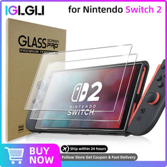 2 Piece 9H Tempered Glass Screen Protector for Nintendo Switch 2 - Onlytenbucks.com