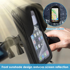 360° Rotatable Waterproof Bike Phone Holder Bag Touchscreen and Sunshade - Onlytenbucks.com