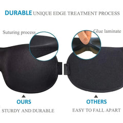 3D Contoured Sleep Mask – Ultra - Soft Breathable Light Blocking Eye Cover - Onlytenbucks.com