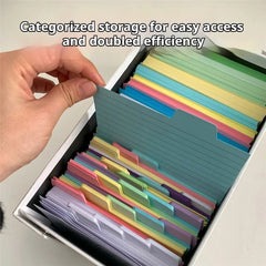 50 Pcs Index Label Papers with Tabs – 5 Colors - Onlytenbucks.com