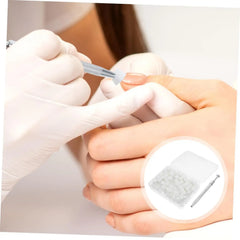 100pcs Gradient Sponge Brush Nail Art Sponge Set for DIY Nail Art Gel Polish Brush Gli close-up view
