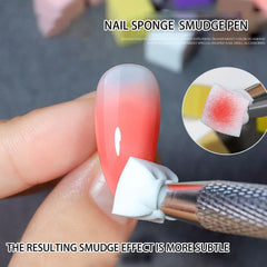 100pcs Gradient Sponge Brush Nail Art Sponge Set for DIY Nail Art Gel Polish Brush Gl alternate view