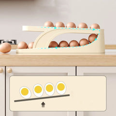 2 Floors Automatic Egg Dispenser For Countertop Cooler Kitchen Organizer detail view