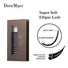 Super Soft Ellipse Flat Eyelash Extension | DeceMars alternate view
