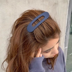 Korean Frosted Large Hair Clips For Women Girl Hair Accesories Fashion Color Solid Acryl detail view