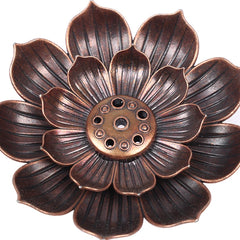 Aluminium Alloy Incense Burner Plate | Lotus Incense Stick Holder detail view