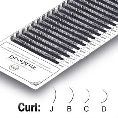 DeceMars Individual Eyelashes Extensions | DIY Natural Look detail view