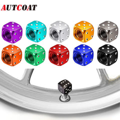 Aluminum Valve Stem Caps Set of 4 Car Bike Motorcycle