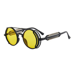 Classic Gothic Steampunk Sunglasses Brand Designer Men detail view