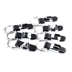 DSYCAR 3D Car Key Chain Metal Letter Leather Strap Keychain | Premium Key Ring for Merce detail view