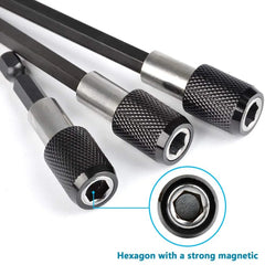 1/4 Inch Hex Shank Quick Release Screwdriver Bit Holder Extension Bar | 60mm 100mm 150mm detail view