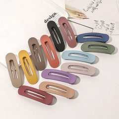 Korean Frosted Large Hair Clips For Women Girl Hair Accesories Fashion Color Solid Acr close-up view