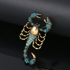 Fashion Jewelry Crystal Brooch Pin Scorpion Rhinestone Collar Brooches Dress Decoration Jewelry Brooches for Women