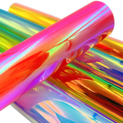 Holographic Permanent Adhesive Vinyl Sheets | Craft Decals for Cups, Walls, and Signs detail view