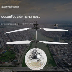 New Flying Ball Luminous Kid's Flight Balls Electronic Infrared Induction Aircraft Rem close-up view