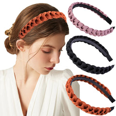 Braided Headband Women Girls Elastic Hairbands Non-slip Fashion Weaving Hair Hoop Bands Female Bezel