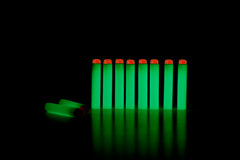 Glow in the Dark Darts 40-Pack | Fluorescent EVA Soft Bullets for Nerf Blasters detail view