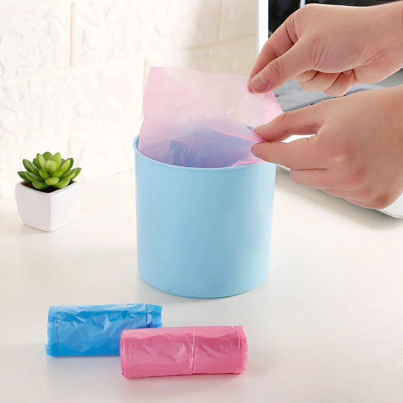 Disposable Mini Trash Bags Recycling Garbage Office Desk Small Trash Can Bags for Car Bathroom Kitch