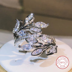 925 Silver Handmade Eternity Promise Crystal Ring AAA Cz Zircon Engagement Wedding Band Rings for Wo