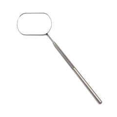 Stainless Steel Oval Lash Mirror | Portable Eyelash Extension Tool close-up view