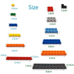 40pcs DIY Building Blocks Thick Figures Bricks 2x4 Dots | Educational Creative Toy for close-up view