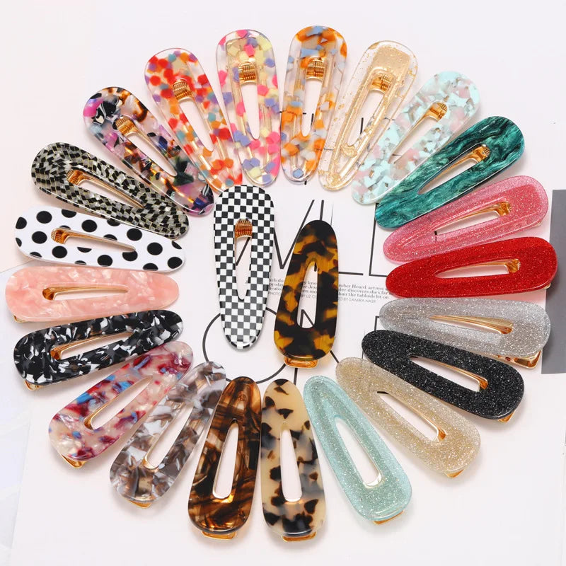 2019 Popular Fashion Acetate Sweet Hairpins Girls Hair Clips Pin Barrette Accessories For Women Lady