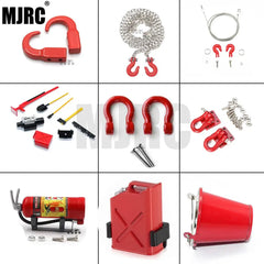 Rc Tow Trailer Chain Hook Shackles Mini Fuel Tank Oil Drum For 1/10 Crawler Car Axial Scx10 D90 Cc01 D110 Tf2 Trax Trx4 Trx6