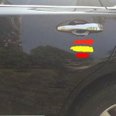 2x Spanish Vinyl Sticker | Creative Spain Decal for Cars, Motorcycles, Bicycles, and R close-up view