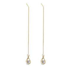 Silver Drop Tassel Earrings | Fashion Jewelry for Women alternate view