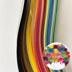 36 Colors 180Pcs Quilling Paper Assorted Mixed Color Origami Paper Width 3/5/7/10mm H alternate view