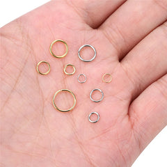 Open Jump Rings 4/5/6/8/10mm Split Rings Connectors Necklace Bracelet Jewelry