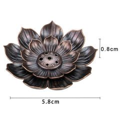 Aluminium Alloy Incense Burner Plate | Lotus Incense Stick Holder alternate view
