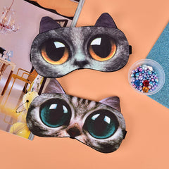 Cute Cat Dog Sleep Mask | Soft Eye Cover for Natural Sleeping close-up view