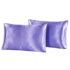 1Pc Queen Satin Silk Pillowcase | Silky Smooth Cooling Bed Pillow Cover for Hair and Ski detail view