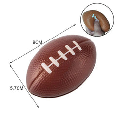 AntiStress Fidget Rugby Brown Office Pressure Ball Pressure Release Children's Venting B detail view