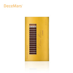 DeceMars Dark Brown Eyelash Extension JBCD Curl Mix Length | Auburn Individual Lashes fo detail view