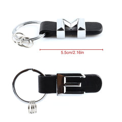 DSYCAR 3D Car Key Chain Metal Letter Leather Strap Keychain | Premium Key Ring for Me alternate view