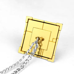 Anime Yu-Gi-Oh Necklace Yugi Muto Big Size 3D Millenium Puzzle Millennium Wheel Wisdom P detail view