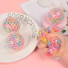 Rainbow Bead Stress Ball Squishy Balls Fidget for Adults Stress Relief Sensory Sticky alternate view