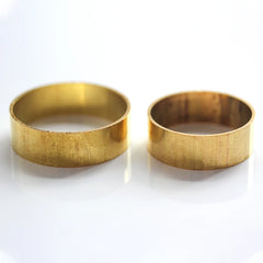 Brass Ferrules Hoop Ring Sleeve | Copper Alloy Connector for Home DIY close-up view
