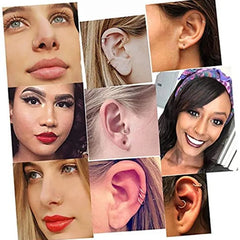 Stainless Steel Huggie Hoop Earrings | Unisex Cartilage Helix Tragus Jewelry alternate view