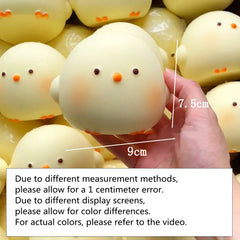 Cute Chick Squishy Squeeze Toy | Slow Rising Stress Relief Sensory Fidget for Anxiety an detail view