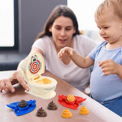 Ejection Toilet Joke Toy Stool Toilet Seat Two-Person Interactive Battle Table Game Spoo detail view