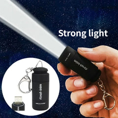 Flashlight Waterproof Outdoor Hiking Camping Mini FlashlightUSB Rechargeable LED Strong Light