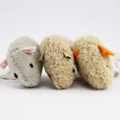 3Pcs New Plush Simulation Mouse Cat Toy Bite Resistance Plush Mouse Cat Scratch Interact detail view