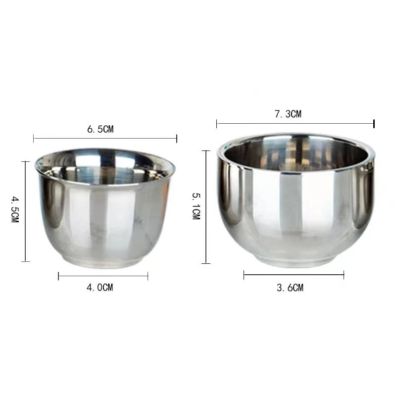 1PC For Home Office Tea Beverage Beverage Mugs Double Layer Wine Cups Stainless Steel Heat Insulated