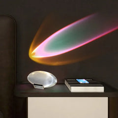 Crystal LED Table Lamp | Italian Designer Eye of the Sky Bedside Decor detail view
