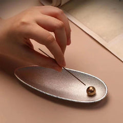 Alloy Copper Bead Incense Holder | Zen Tea Ceremony Incense Burner alternate view