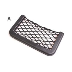 Car Organizer Storage Net Pocket Phone Holder close-up view