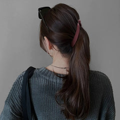 Solid Color Frosted Banana Clip Fashion Banana Ponytail Holder Korean Style Hair Clip Hairpins Barrettes Women Hair Accessories